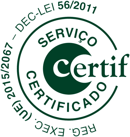 Selo Serviço Certificado CERTIF — Regulamento UE 2015/2067 e Decreto-Lei 56/2011